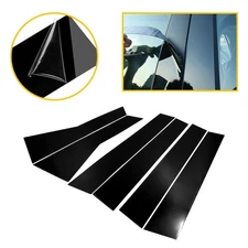 BLACK POSTS PILLAR SET DOOR TRIM PIANO COVER KIT 2017-2022 FOR HONDA CR-V CRV US