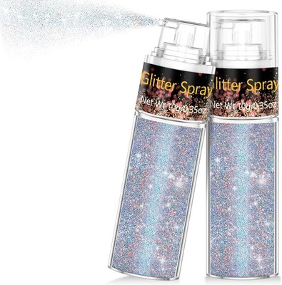 Hair and Body Glitter Spray, 1PC Glint-Rainbow