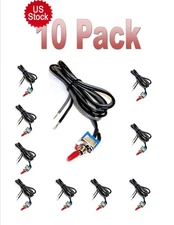 10 pc spst toggle switch 12v on off for car automotive rc hobby