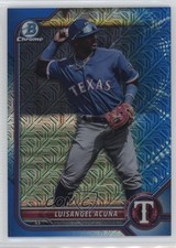 2022 Bowman Chrome Prospects Mega Box Blue Mojo Refractor Luisangel Acuna 2s2