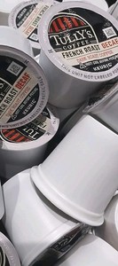 Tully's Coffee French Roast Decaf Extra Bold 23 K Cups Keurig