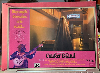 GORILLAZ CRACKER ISLAND LOBBY CARD - LIMITED ED 31/300 ART PRINT GHOST - HEWLETT