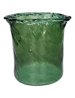 INNA-Glas Dekovase Glaucia, Aus Glas, Recycelt, WaldgrüN-Klar, 26Cm, Ø25Cm