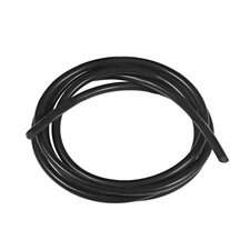 2mm ID x 4mm OD 3 Meter/10ft Silicone Tube, Black
