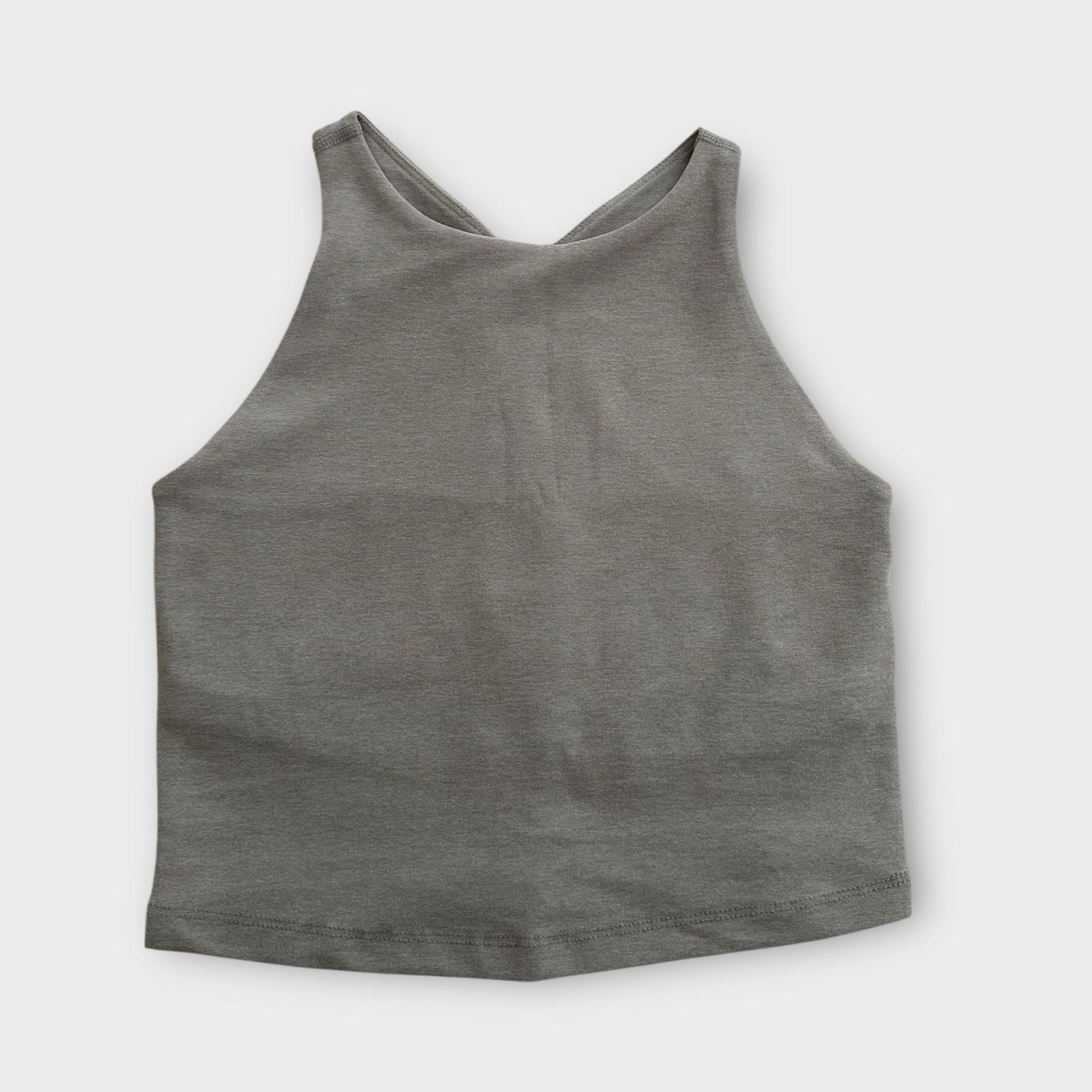Beyond Yoga Spacedye Refocus Cropped Tank Tan Luxury Activewear XS