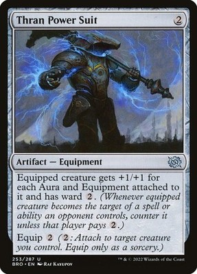 NM Thran Power Armor, MTG, The Brothers' War, Magic the Gathering, 253
