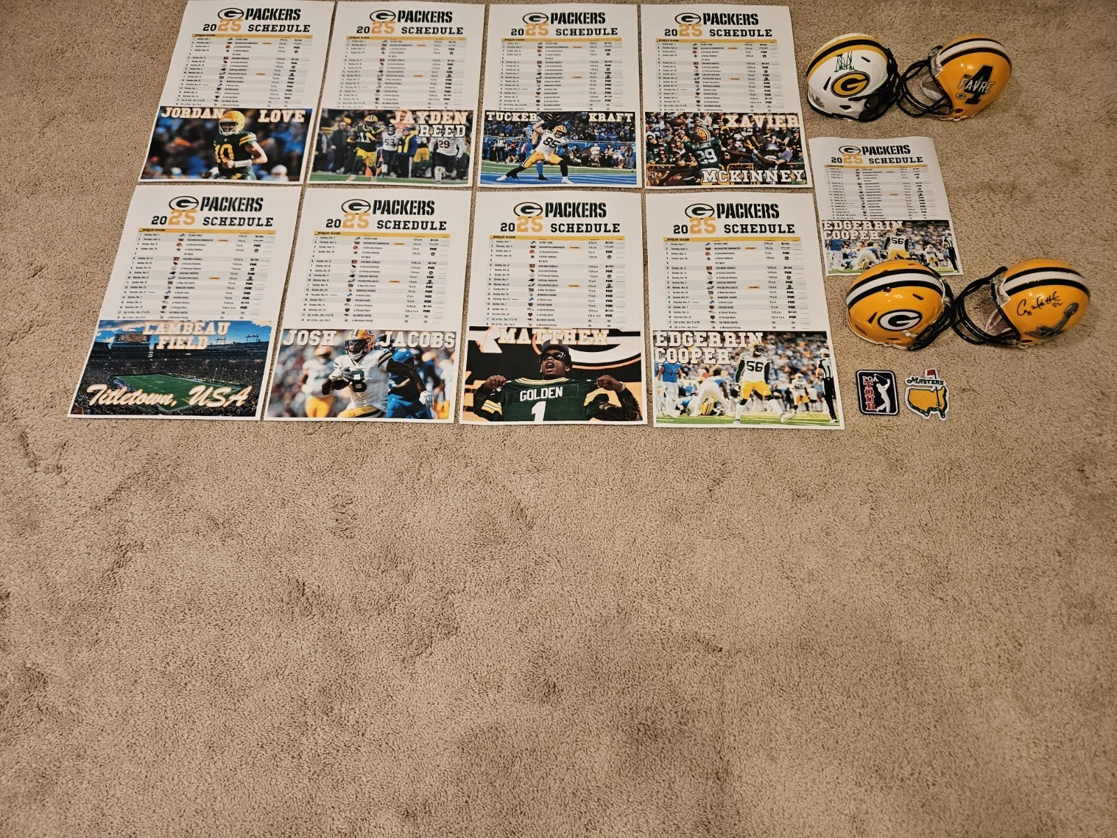 Micah Parsons 2025 Green Bay Packers Poster Schedule