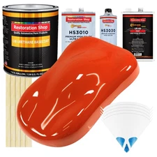 TRACTOR Red Gallon URETHANE BASECOAT CLEARCOAT Car Paint FAST Kit