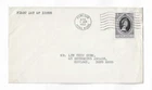 Hong Kong 1953 Coronation single on FDC  with a 'wavy' Kowloon cancel