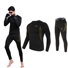 Men Thermal underwear Long Johns Shirt Sweater  fleece Pants and Tops Set