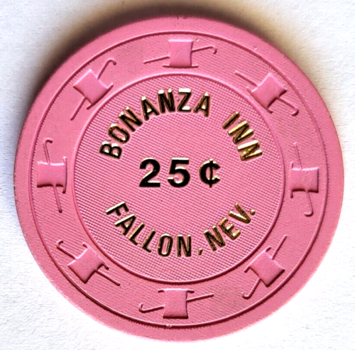 25 Cent Bonanza Inn - FALLON, NEVADA Casino Chip - Afbeelding 1 van 3