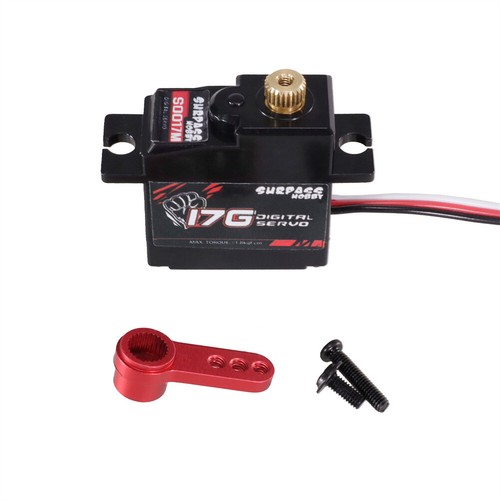 Metal Gear 17KG Servo Digital con 25T Servo Brazo Kit Para 1/18 1/16 RC Coche Avión - Imagen 16 de 21