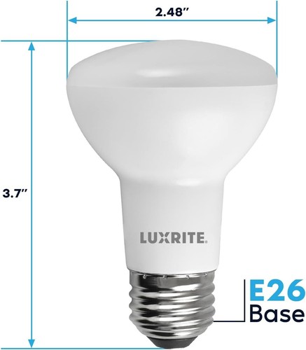 12 Pack BR20 LED Flood Light Bulbs, 45W Equivalent, Dimmable, 5000K Bright White - Picture 5 of 8