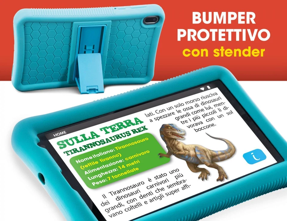 lisciani Tablet per Bambini 5/12 Anni Hi-Tech Mio Tab 7" Evolution Pro 107216 - Immagine 3 di 4