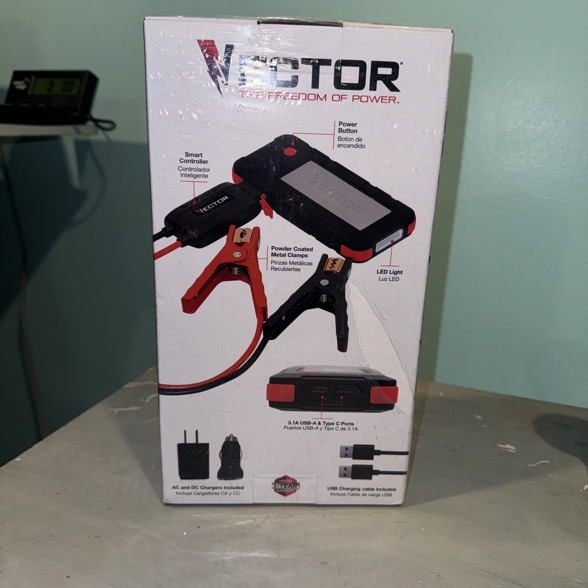 Vector SS6LV 1200A Peak Amp Jump Starter, Works With V8 Engines | eBay