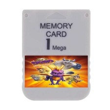 Spyro Year of the Dragon PS1 Memory Card 100 Unlocked Completed Saves