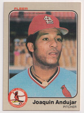 1983 Fleer #1 Joaquin Andujar St. Louis Cardinals