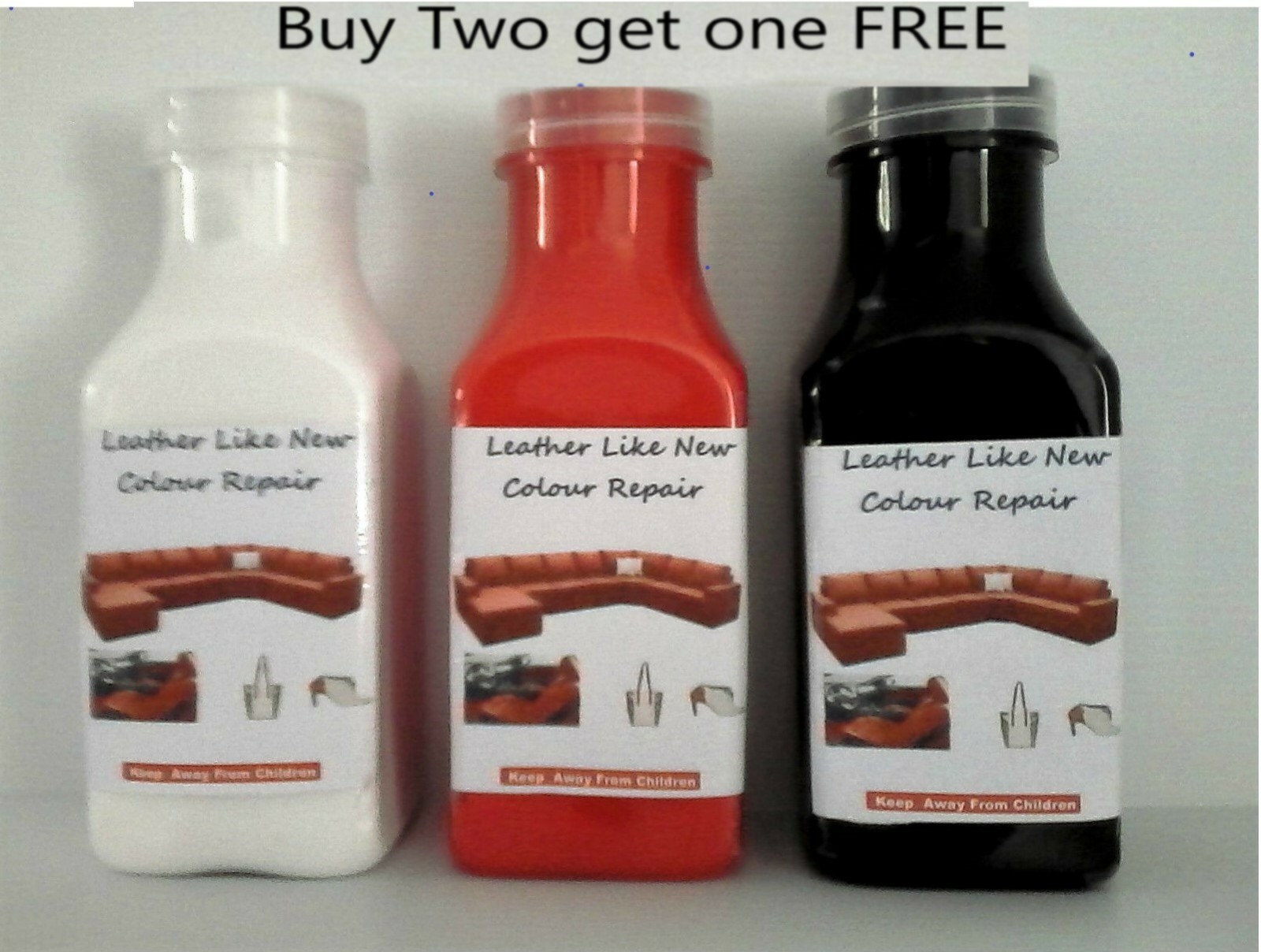 Leather repair kit, filler to fix sofas leather cracks Black Only eBay
