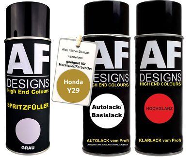 Für Honda Y29 Vulcan Yellow Spraydose Autolack Klarlack Spritzfüller Grundierung