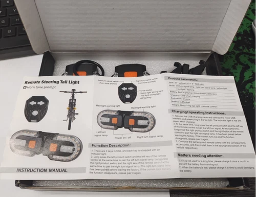 Bike Tail Light with Turn Signals USB Rechargeable Bike Rear Light with Remote - Picture 11 of 21