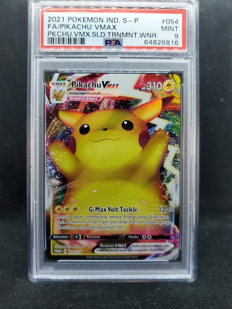 ポケモン - PSA10「ピカチュウVMAX」 インドネシア　争奪戦プロモ054/S-P PSA10「ピカチュウVMAX」 インドネシア 争奪戦プロモ054/S-P