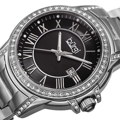 Mother of Pearl and Cubic Zirconia Dial Watch White Mother of Pearl 18k Yellow Gold Over Bronze with White  main image 4