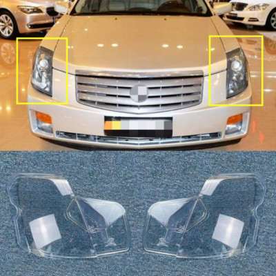 For Cadillac CTS 2003-04 05 06 2007 2x Headlamps Headlight Lens Housing Cover