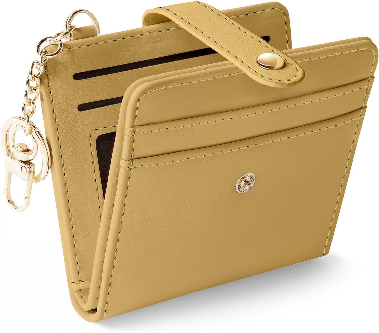 Slim RFID Ginger Yellow Women's Wallet for Credit Cards