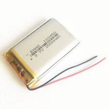 3.7V 103450 2000mAh Lipo Li Polymer Rechargeable Battery For Camera LED Light