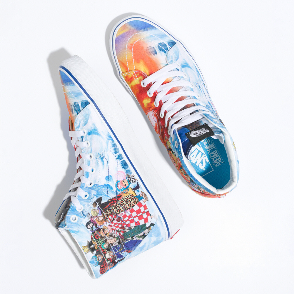 New Vans X One Piece Sk8-Hi Punk Hazard Multi Sneakers New Vans X One Piece Sk8-Hi Punk Hazard Multi Sneakers