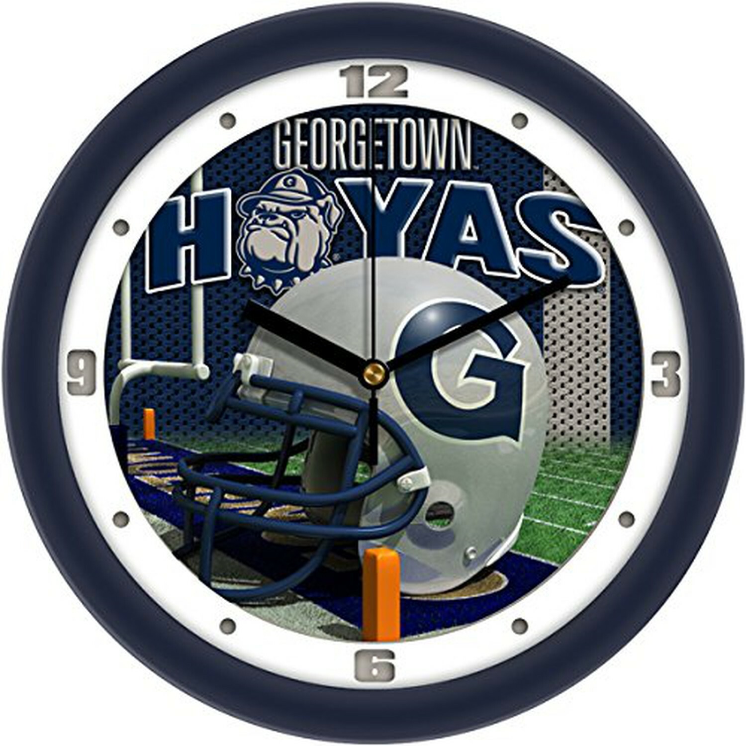 SunTime NCAA Georgetown Hoyas Helmet Wall Clock