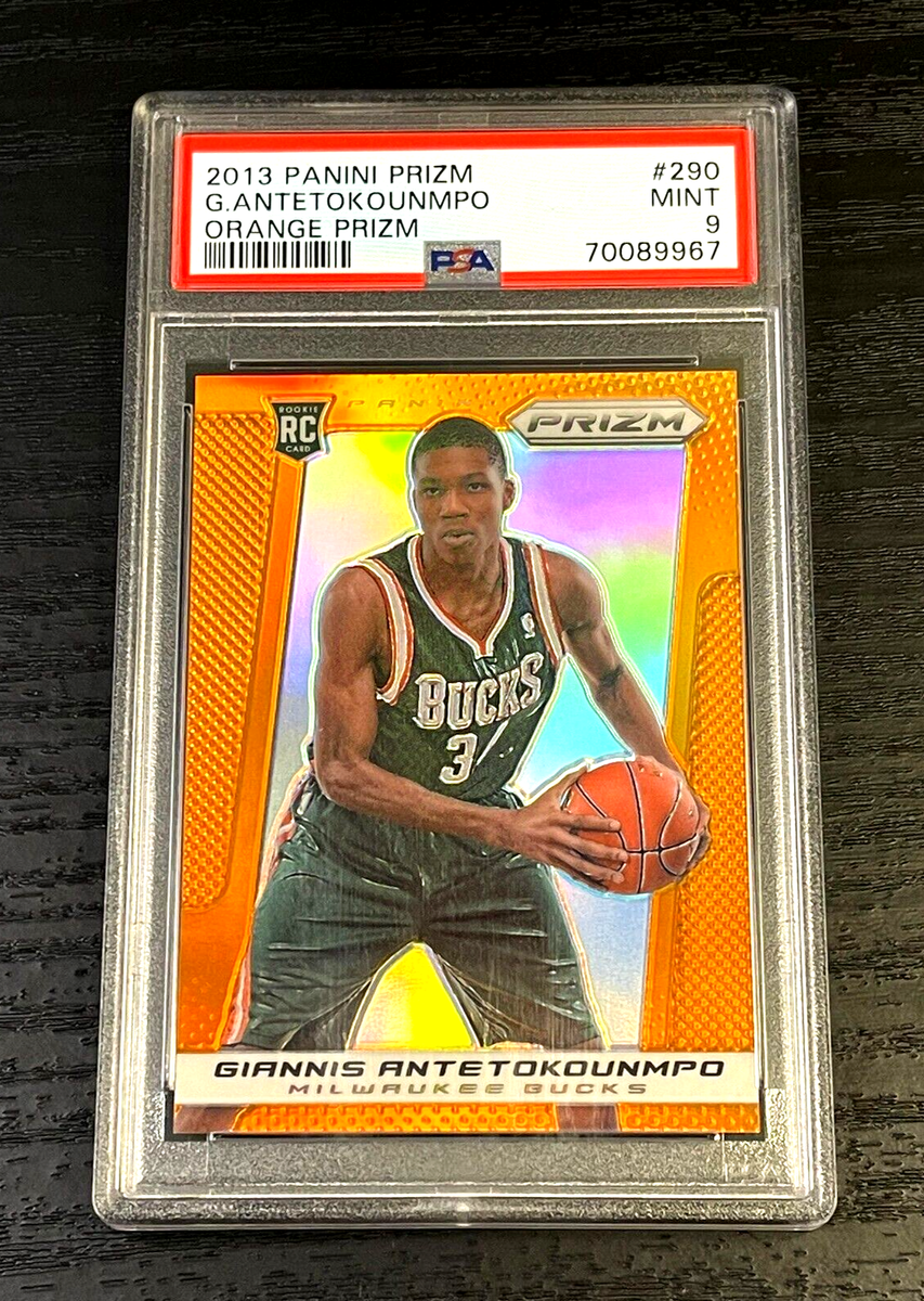 GIANNIS ANTETOKOUNMPO 2013 PANINI PRIZM #290 ORANGE PARALLEL
