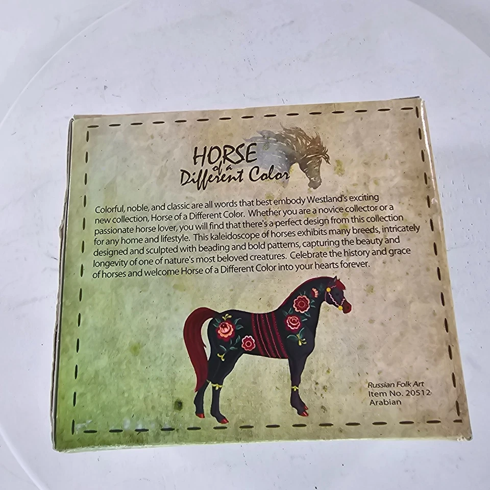 Estatuilla de caballo árabe arte popular ruso Westland Horse of a Different Color Foto 3 de 4