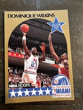 1990 NBA Hoops Basketball Card #12 Dominique Wilkens, All-Star East (I9)