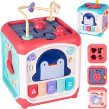MalPlay Cubo Motorio Giocattolo Motorio Educativo 7in1 Sensory Labyrinth