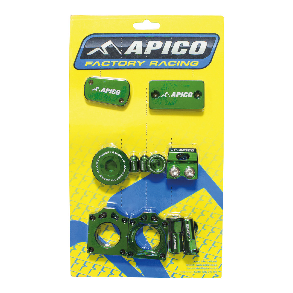 Apico Factory Bling Pack Pack KAWASAKI KX250F 11-20, KX450F 09-18 Green