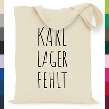 Karl Lager Fehlt Gag Humor Witziger Spruch Stoffbeutel