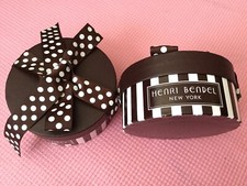 Lot Of 2 HB mini hatbox 2  high 4 1/2  diameter Jewery Box Gift