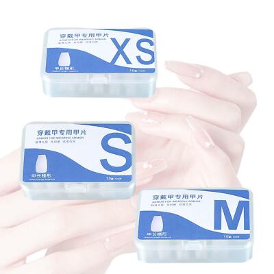 100x Gel Nagel Tips Set Soft Gel Nagel Tips Acryl mehrere Größen starke Zähigkeit