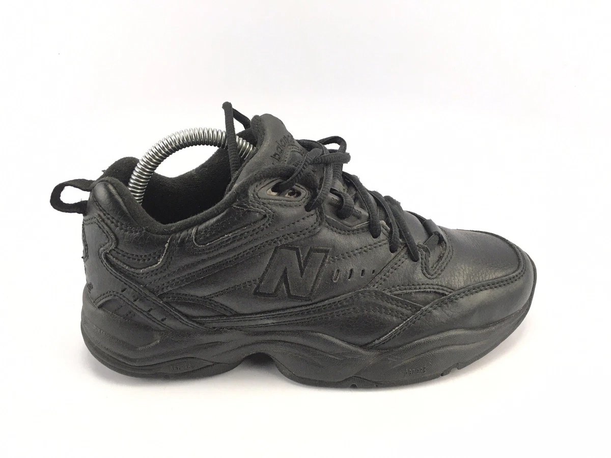 NEW BALANCE Men s Black Leather 609 Sneakers Trainer MX609AB Size 7 4E