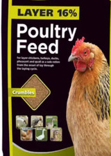 CHICKEN FEED COCK BABY CHICK Crumble Poultry Premium Laying OMEGA 3  6