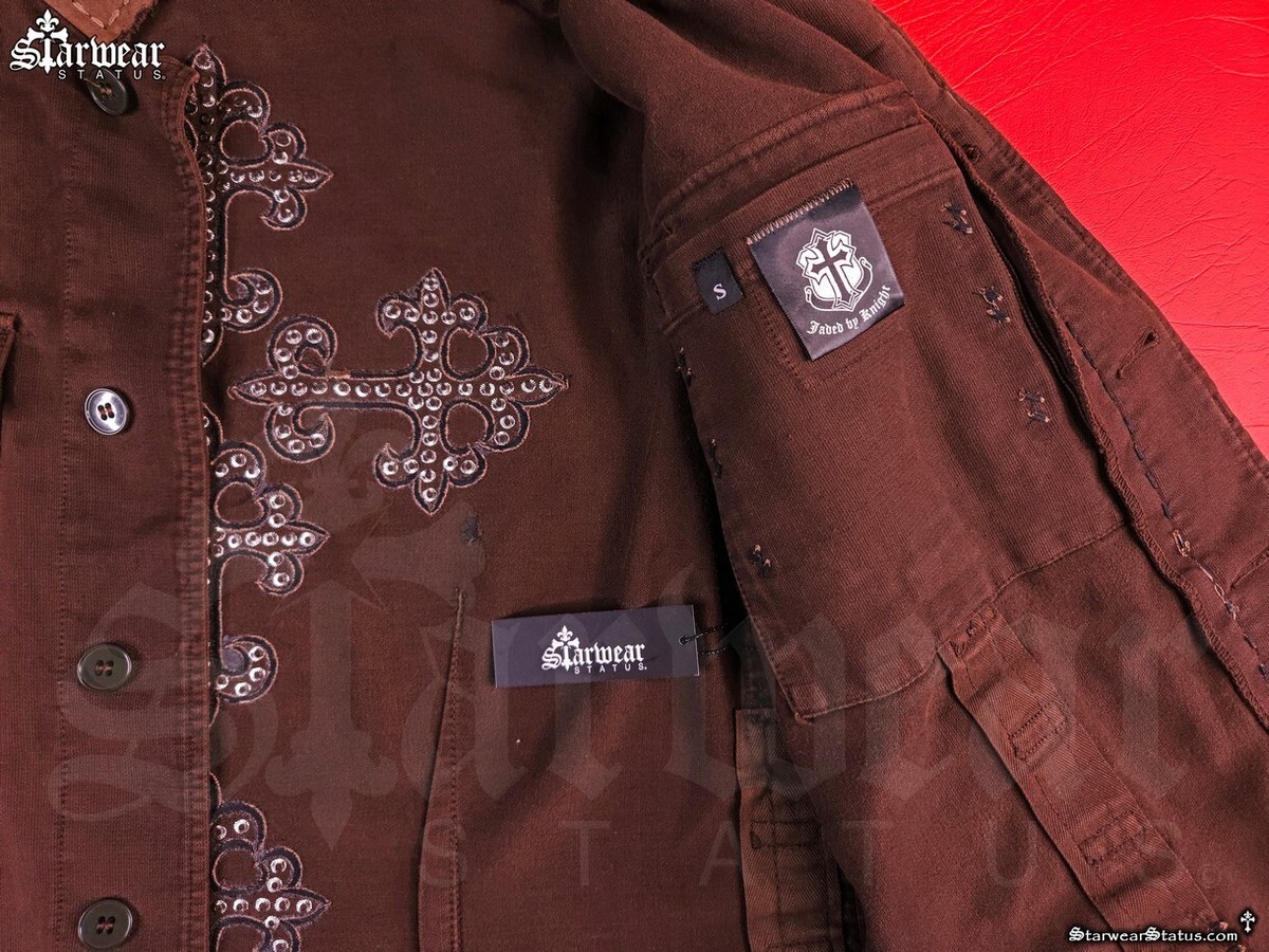 JADED BY KNIGHT German Army WW2 Jacket Swarovski Crystal CROSS 