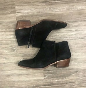 sam edelman black suede booties