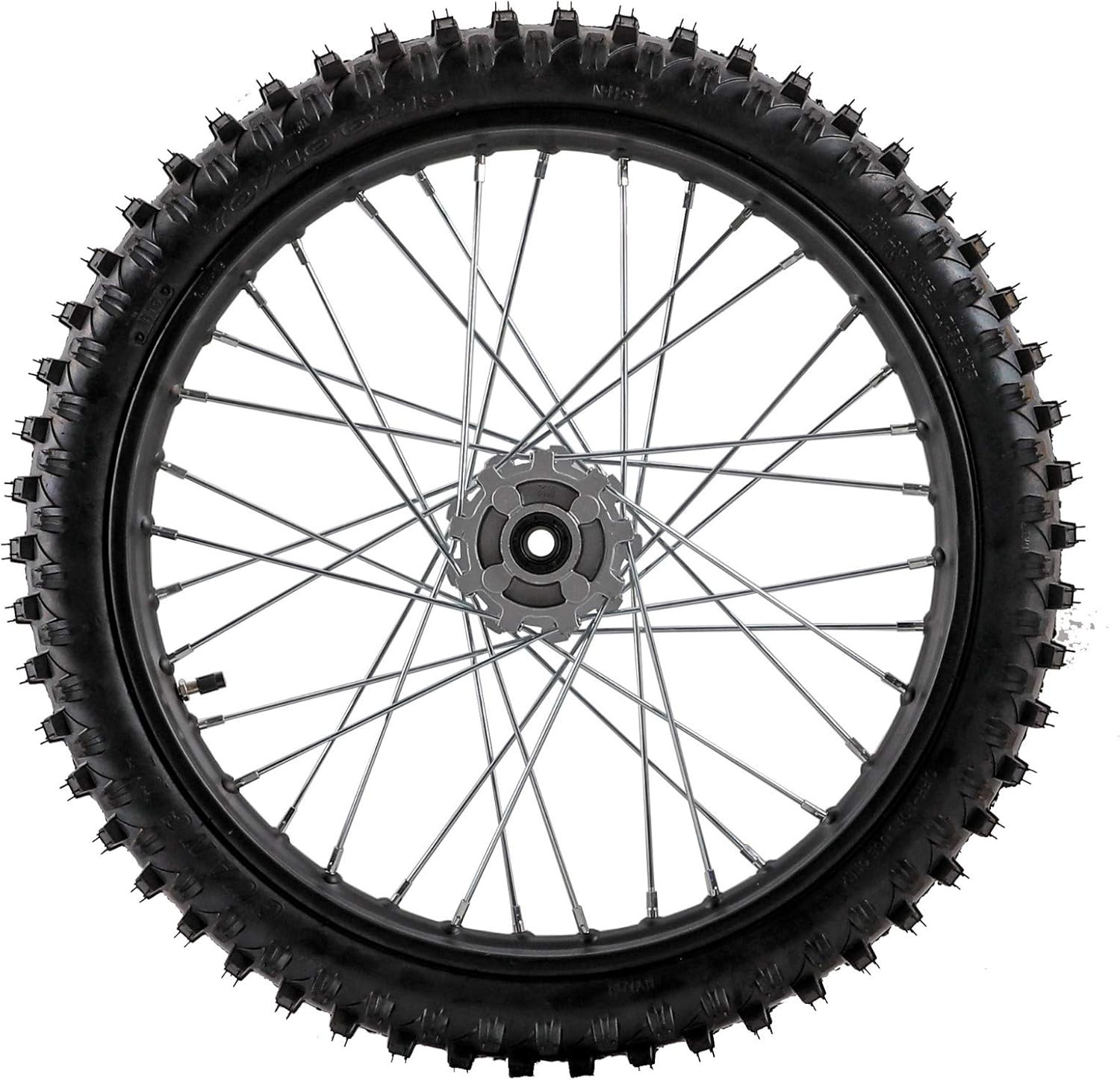 70/100-19 Front Wheel Tire Rim Inner Tube with 15Mm Bearing Assembly for Pit Pro