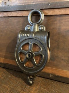 Antique Vintage Myers Barn Pulley Farm Tool
