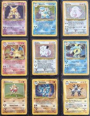 Pokemon 100% Complete Master Base Set 102/102 WOTC Vintage 1999 w Charizard Holo