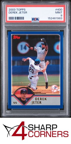 2003 TOPPS #400 DEREK JETER YANKEES HOF PSA 9