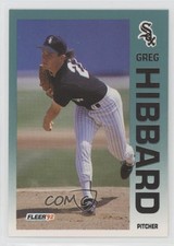 1992 Fleer Wrong Back ( Back) Greg Hibbard ( Back) Tom Pagnozzi #586 0kb5