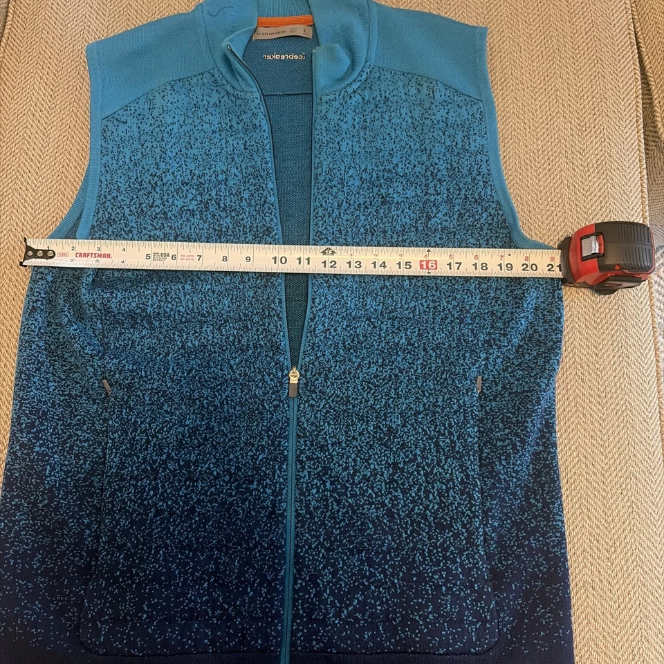 Chaleco acolchado Icebreaker Merino para hombre en azul talla L Foto 2 de 4