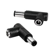 RIIEYOCA 90 Degree 240 Watt DC Power Connector 5525 Female to 7406 mm Male